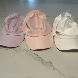 Set of Three Fitness/Golf Caps for Women